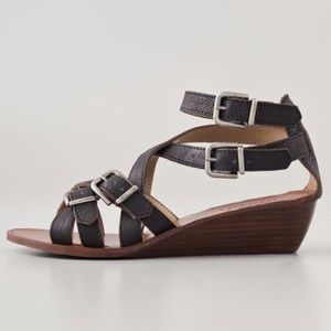 Madewell Dark Brown Wedge Sandals